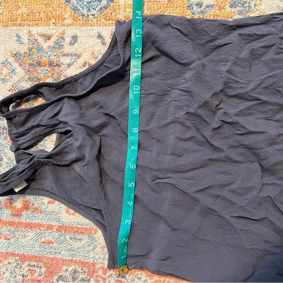 Jcrew racerback grey silky top sleeveless - Picture 4 of 5